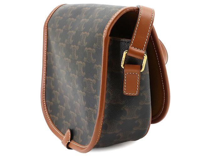 Céline Bolsa de Ombro e Mão Celine Triomphe Medium Folco - vista 4