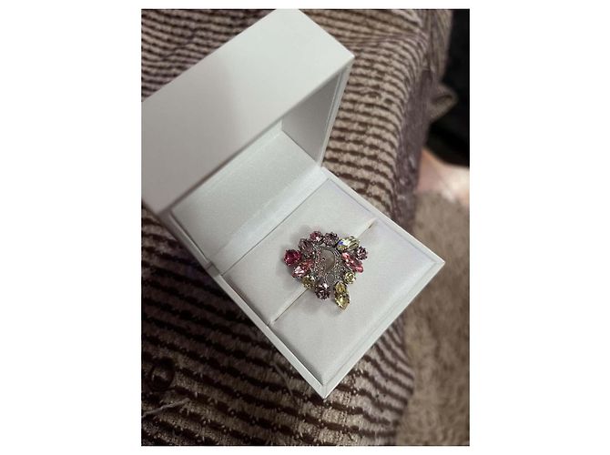 Dior 'D' Kristall Logo Ring - Ansicht 3
