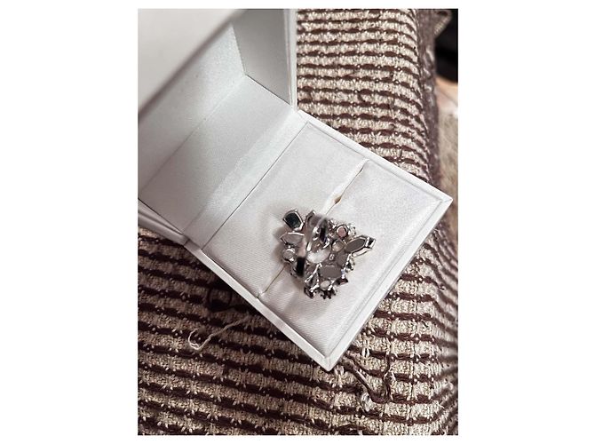 Dior 'D' Kristall Logo Ring - Ansicht 4