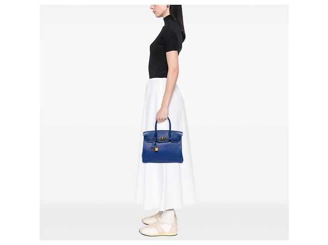 Hermès Blue Togo Birkin Retourne 30 - Ansicht 5