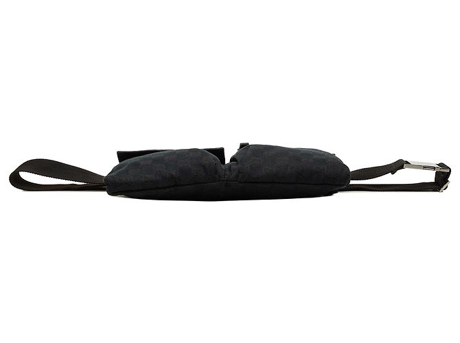 Borsa cintura Gucci Black GG Canvas con doppia tasca - vista 3