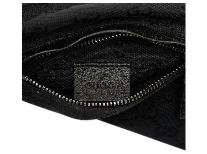 Borsa cintura Gucci Black GG Canvas con doppia tasca - vista 5