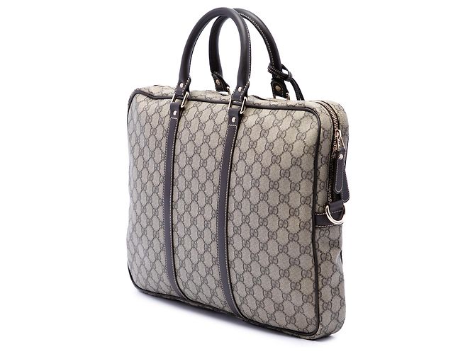Borsa da lavoro Gucci Beige GG Supreme - vista 2