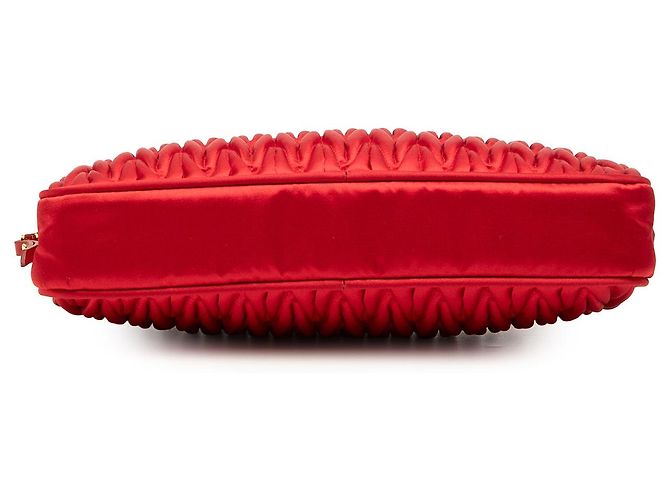 Clutch Miu Miu in nappa matelassé rossa - vista 3