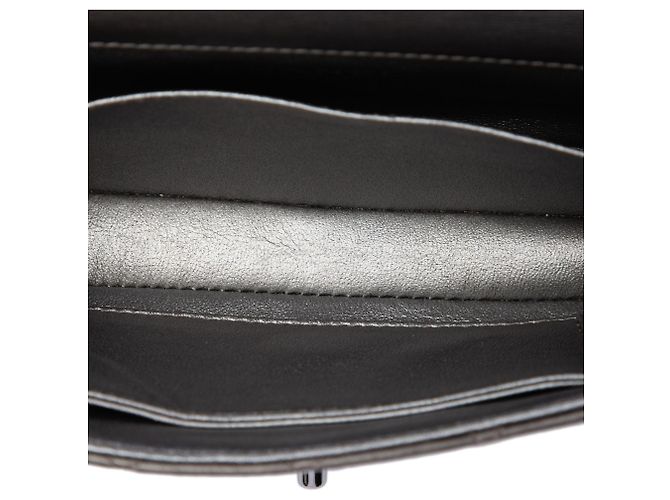 Chanel Gray Extra Mini Rectangular Classic Metallic Lambskin Single Flap - vista 4