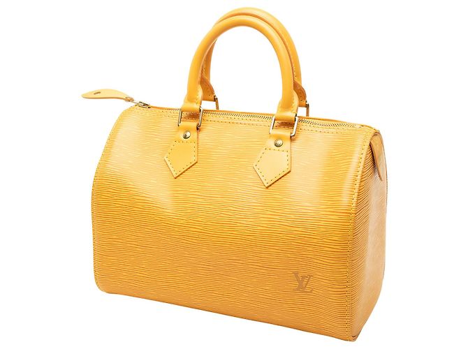 Louis Vuitton Yellow Epi Speedy 25 - vista 2