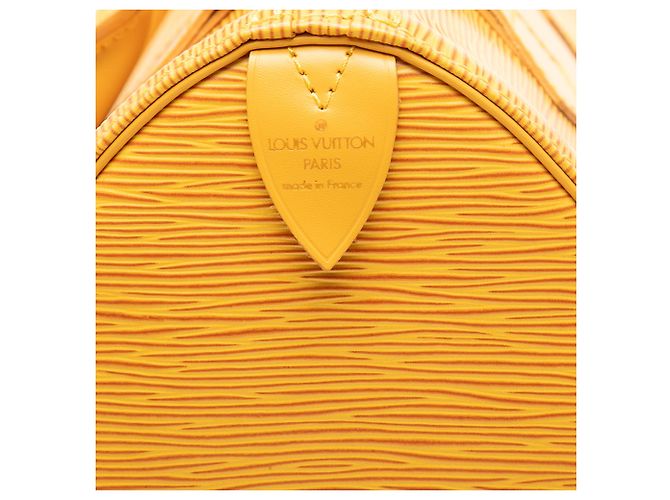 Louis Vuitton Yellow Epi Speedy 25 - vista 5