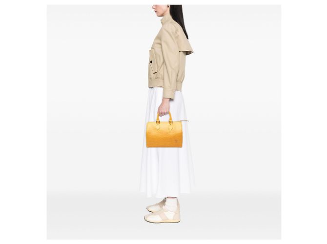 Louis Vuitton Yellow Epi Speedy 25 - vista 6