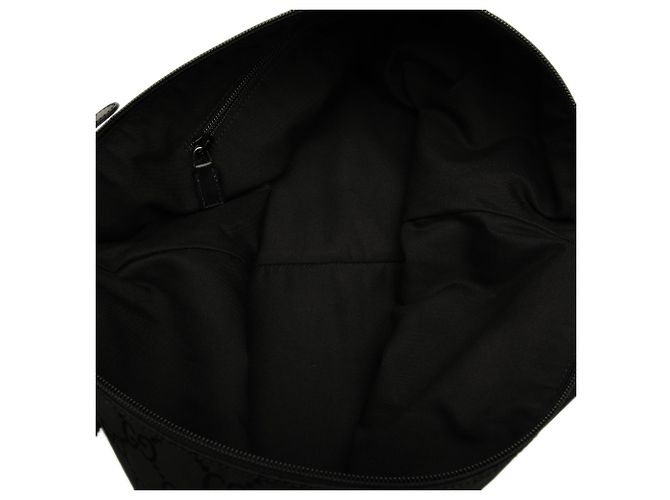 Borsa a tracolla Gucci in nylon GG nero - vista 4