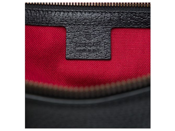 Borsa Business Gucci in pelle di vitello nera con Web - vista 5