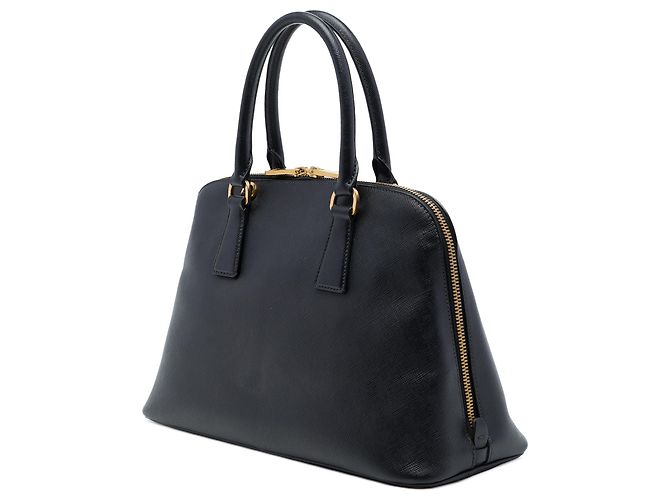 Borsa Prada Black Medium Saffiano Lux Promenade Satchel - vista 2