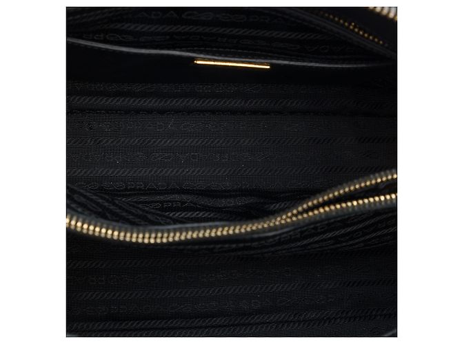 Borsa Prada Black Medium Saffiano Lux Promenade Satchel - vista 4