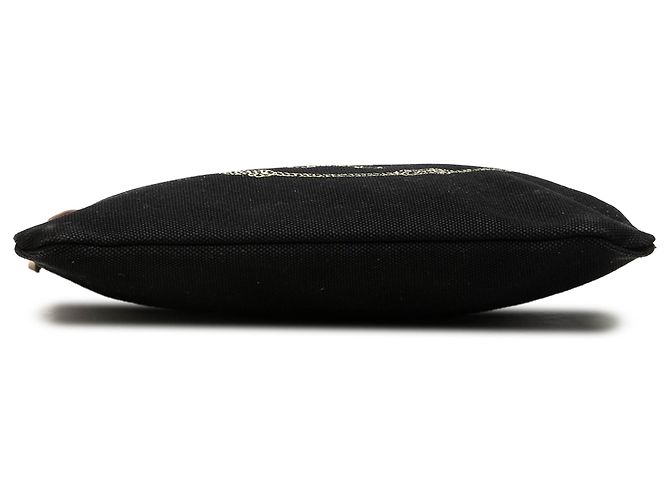 Prada Canapa Logo-Etui aus schwarzem Canvas - Ansicht 3