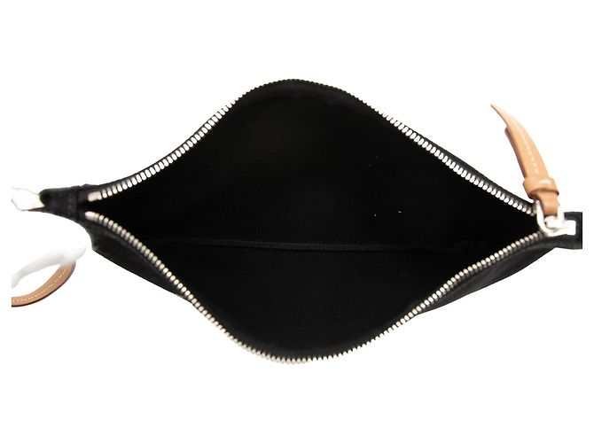 Prada Canapa Logo-Etui aus schwarzem Canvas - Ansicht 4