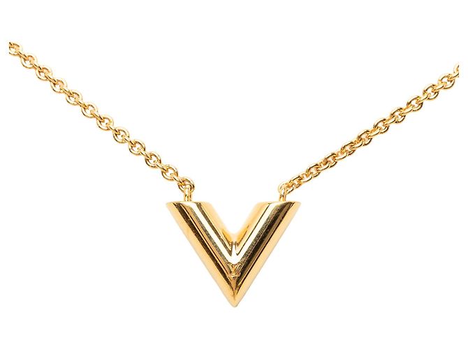 Collar Essential V Louis Vuitton Gold Plated Gold - vista 2