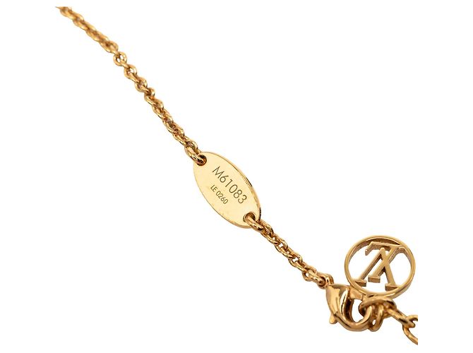 Collar Essential V Louis Vuitton Gold Plated Gold - vista 5