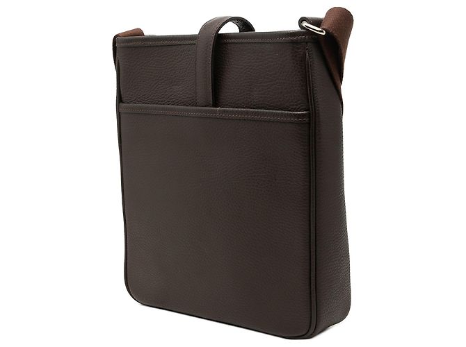 Borsa a tracolla Burberry in pelle marrone - vista 2