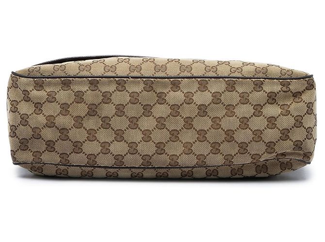 Gucci Beige GG Canvas Web Klappentasche - Ansicht 3