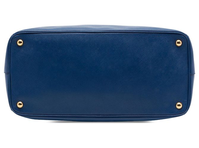 Prada Blue Large Saffiano Lux Gardeners Tote - vista 3