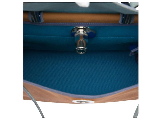 Hermès Brown Toile Herbag Zip Retourne Verso 31 - vista 4
