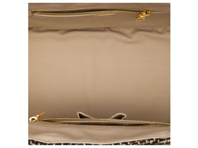 Prada Satchel aus braunem Tweed - Ansicht 4
