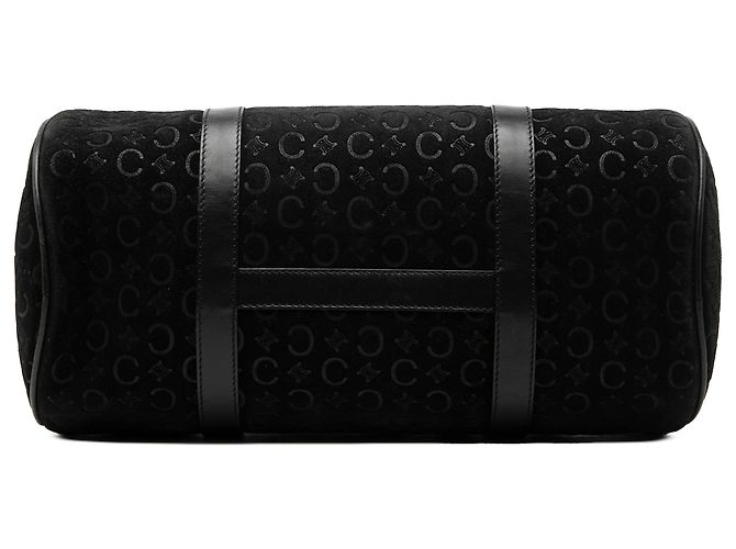 Céline Bolso Celine Black C Macadam de gamuza - vista 3