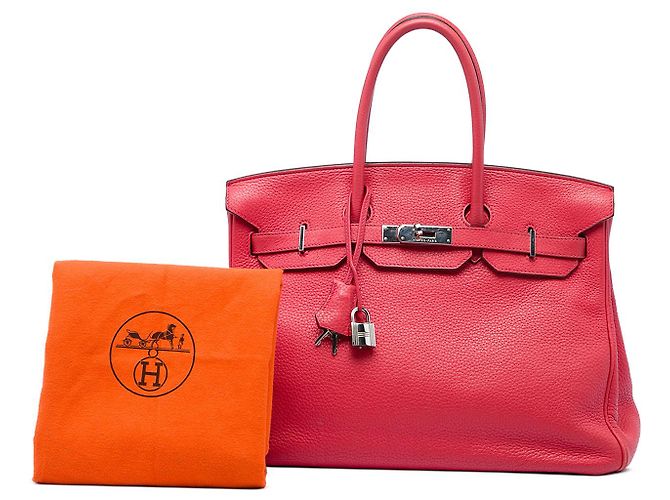 Hermès Red Clemence Birkin Retourne 35 - vista 6