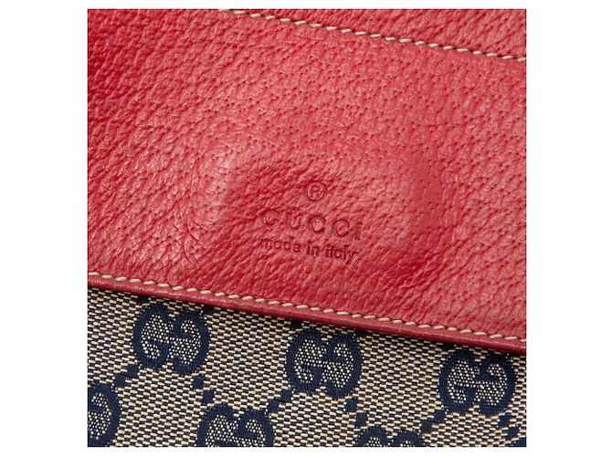 Bolso cinturón Gucci Beige GG Canvas Web con doble bolsillo - vista 5