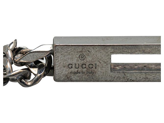 Collana con ciondolo Gucci G Bar in argento sterling - vista 4