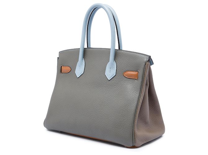 Hermès Purple Clemence Arlequin Birkin Retourne 30 - vista 2