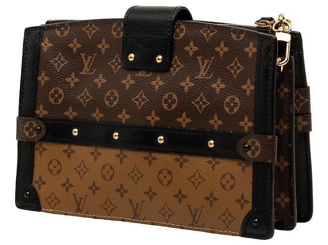 Louis Vuitton Brown Monogram Reverse Trunk Clutch - vista 2