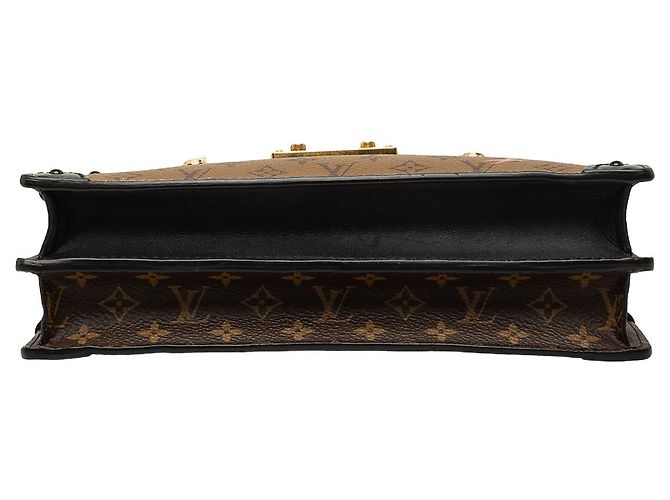 Louis Vuitton Brown Monogram Reverse Trunk Clutch - vista 3