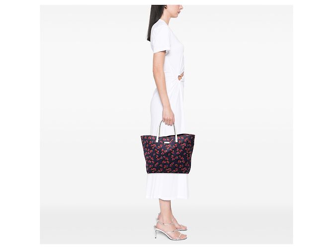 Borsa Tote Gucci Blue Canvas Heartbeat - vista 6