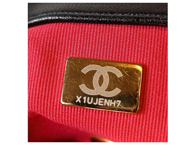 Chanel 19 Flap Medium aus schwarzem Lammleder - Ansicht 6
