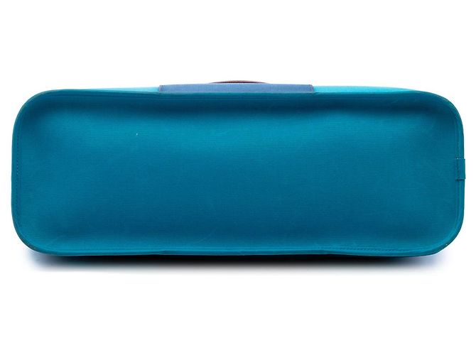 Hermès Blue Bicolor Toile Cabag Elan PM - Ansicht 3