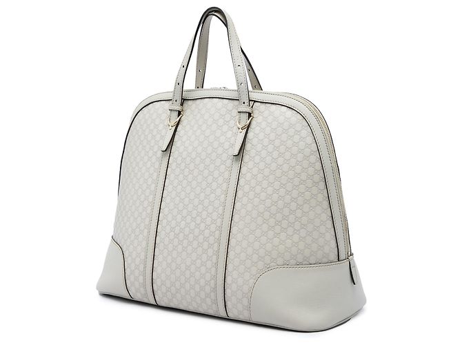 Gucci White Large Microguccissima Nice Dome Top Handle Tasche - Ansicht 2