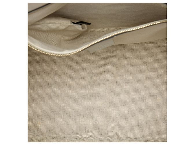 Gucci White Large Microguccissima Nice Dome Top Handle Tasche - Ansicht 4