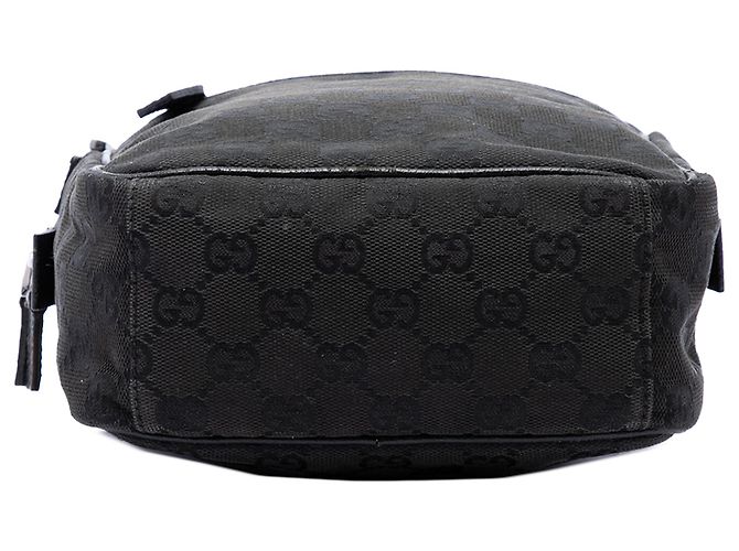 Borsa a tracolla Gucci in tela GG nera - vista 3