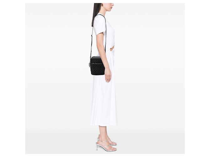 Borsa a tracolla Gucci in tela GG nera - vista 6