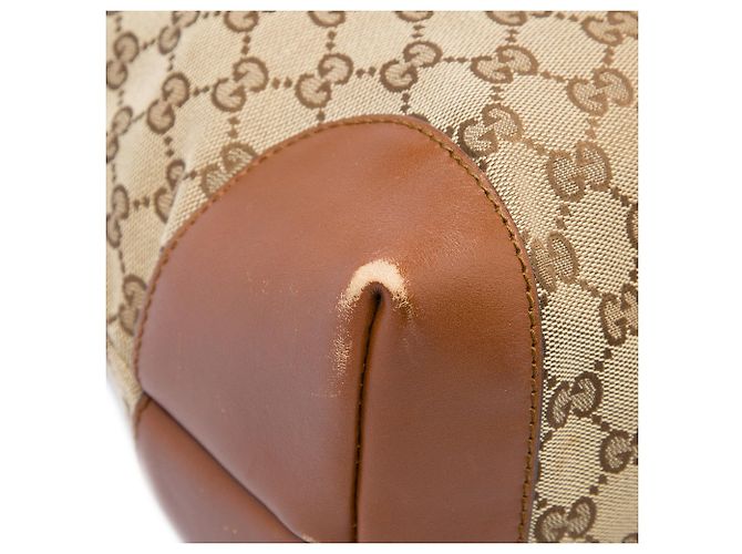 Tote Gucci in Canvas GG Beige con Web - vista 5