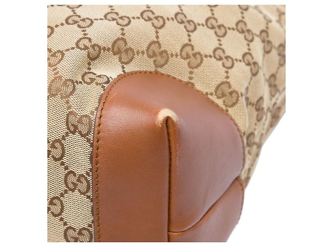 Tote Gucci in Canvas GG Beige con Web - vista 6