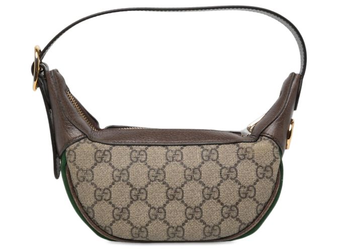 Borsa a tracolla Gucci Mini GG Supreme Web Ophidia Beige - vista 2