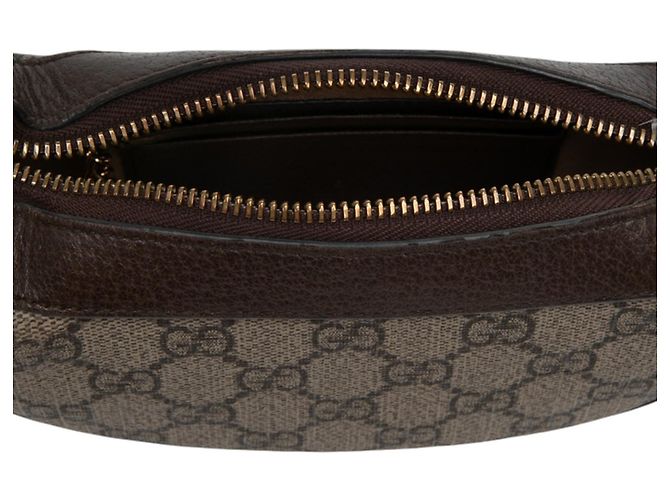 Borsa a tracolla Gucci Mini GG Supreme Web Ophidia Beige - vista 4
