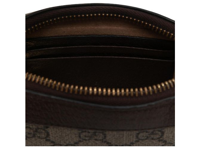 Borsa a tracolla Gucci Mini GG Supreme Web Ophidia Beige - vista 5