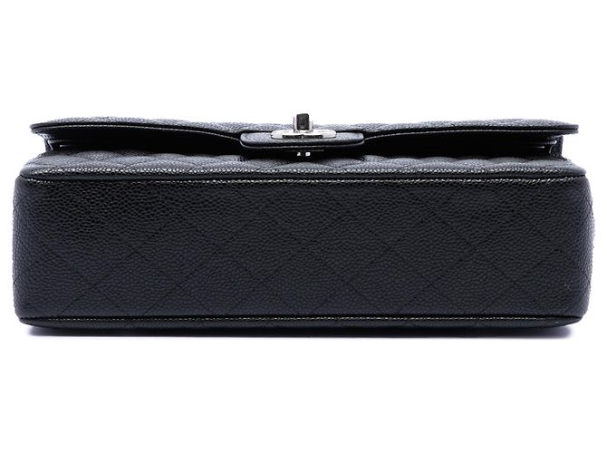 Chanel Black Medium Classic Caviar Double Flap - vista 3