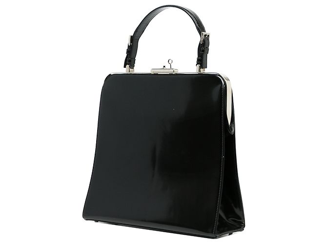 Bolsa Prada Black Spazzolato Logo Frame - vista 2