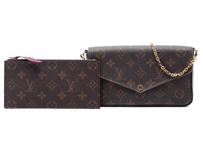 Pochette Félicie Louis Vuitton Brown Monogram Pochette Felicie - vista 7