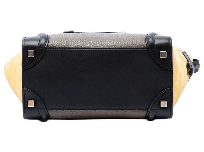 Céline Borsa Celine Micro Luggage in pelle Tricolor marrone - vista 3