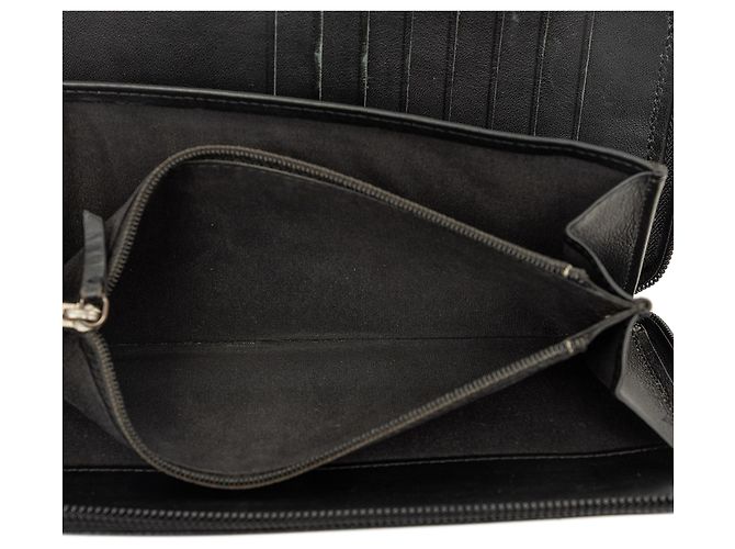 Carteira Organizadora Zip Around Chanel Black CC Caviar - vista 5