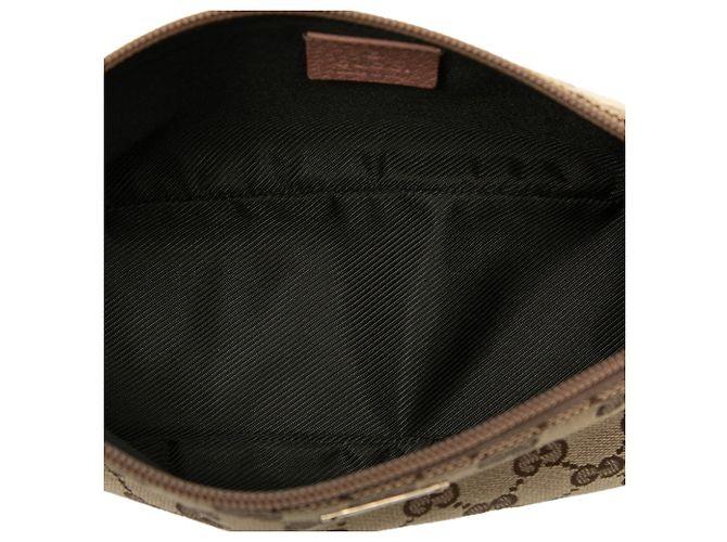 Gucci Beige GG Canvas Web Boat - vista 4